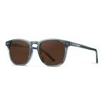 WearMe Pro WMP Eyewear - Men's Polarized Modern Rounded Square Sunglasses (Crystal Stone Blue/Brown Lens)