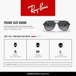 Ray-Ban RB4376 601/8G 57MM Black/Grey Gradient Pilot Sunglasses for Men for Women