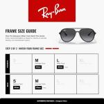 Ray-Ban RB4376 601/8G 57MM Black/Grey Gradient Pilot Sunglasses for Men for Women