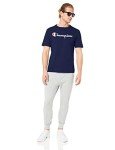 Champion Men's Navy Script Tee - Small