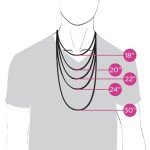 Men's 24-Inch 3MM Diamond Cut Silver Cuban Chain