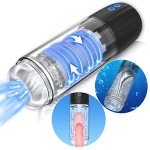 2-in-1 Waterproof Male Masturbator with 7 Modes