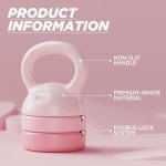 MIKE SPORT 3-in-1 Adjustable Kettlebell Set