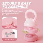 MIKE SPORT 3-in-1 Adjustable Kettlebell Set