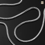Men's 925 Sterling Silver Franco Chain Necklace