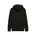 PUMA Men's Black Fleece Essential Hoodie, Large