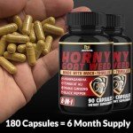 Horny Goat Weed Capsules - 2 Pack Supply