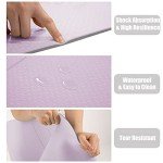 HERUI Anti-Slip Yoga Mat with Alignment Lines