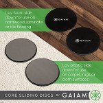 Gaiam Core Sliding Discs - Versatile Workout Sliders