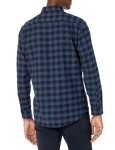 Men's Blue Buffalo Plaid Long-Sleeve Flannel Shirt