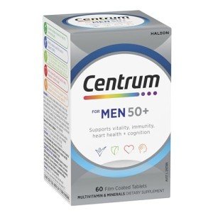 Centrum For Men 50+ Multivitamin Tablets – 60 Count