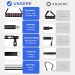 Pilates Bar Kit with Resistance Bands for Home Gym