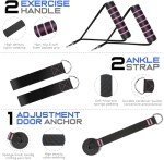 Pilates Bar Kit with Resistance Bands for Home Gym