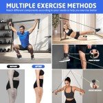 Pilates Bar Kit with Resistance Bands for Home Gym