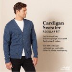 Men's Cotton Striped Cardigan Sweater - X-Large
