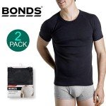 Bonds Men's Black Raglan Tee 2-Pack