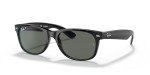 Ray-Ban New Wayfarer Polarised Sunglasses - Black/Green