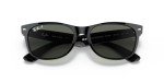 Ray-Ban New Wayfarer Polarised Sunglasses - Black/Green