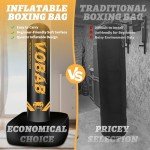 Freestanding Heavy Punching Bag with Stand for Training