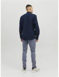 JACK & JONES Men's Navy Slim Fit Shirt, X-Large
