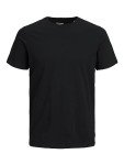 JACK & JONES Men's Black Round Neck T-Shirt