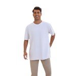 KingCho Combed Cotton Crew Neck T-Shirt - White