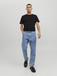 JACK & JONES Men's Black Round Neck T-Shirt
