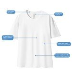 KingCho Combed Cotton Crew Neck T-Shirt - White