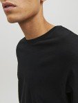 JACK & JONES Men's Black Round Neck T-Shirt