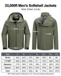 Men's Waterproof Softshell Jacket with Hood, Oliver Green