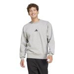 adidas Men's Fleece Sweatshirt in Medium Grey Black