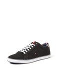 Tommy Hilfiger Men's Black Vulcanized Trainers, Size 9