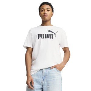 PUMA Men's Essential Logo T-Shirt - White