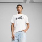 PUMA Men's Essential Logo T-Shirt - White