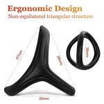 Adorime 3-in-1 Soft Silicone Penis Rings for Men