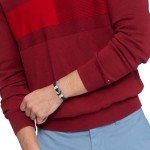 Tommy Hilfiger Men's Navy Braided Bracelet