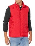 Men's Midweight Red Puffer Vest - XX-Large