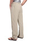 Men's Casual Linen Cotton Yoga Pants - Khaki
