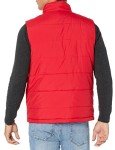Men's Midweight Red Puffer Vest - XX-Large