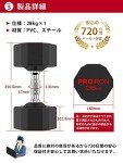 ProIron 28kg Rubber Dumbbell for Home Gym