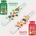 Superfood Fruit and Veggie Supplement Capsules Bundle