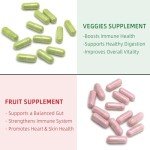 Superfood Fruit and Veggie Supplement Capsules Bundle