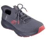 Skechers Men's Slip-On Edgeride Sneakers - Charcoal/Red