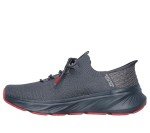 Skechers Men's Slip-On Edgeride Sneakers - Charcoal/Red