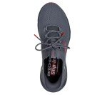 Skechers Men's Slip-On Edgeride Sneakers - Charcoal/Red