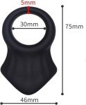Silicone Penis Sleeve and Ball Stretcher for Men