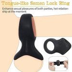 Silicone Penis Sleeve and Ball Stretcher for Men