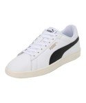 PUMA Smash 3.0 Leather Sneakers - White/Black/Gold