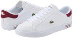 Lacoste Men's Powercourt Sneakers - White/Burgundy