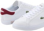 Lacoste Men's Powercourt Sneakers - White/Burgundy